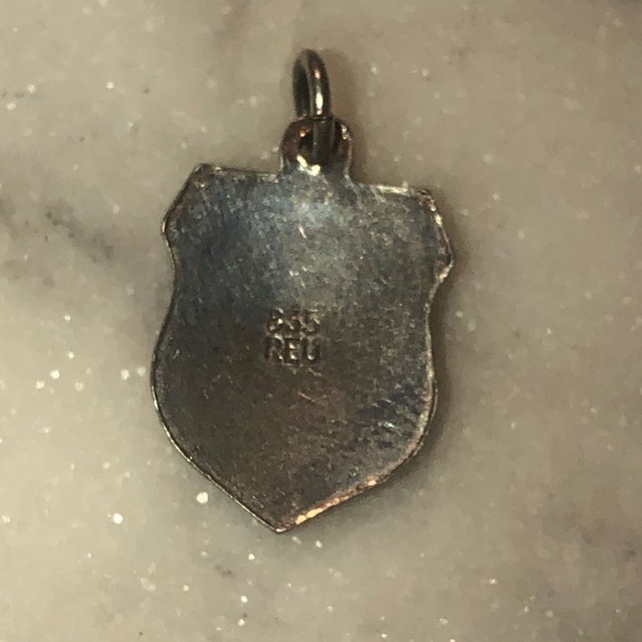 VTG 800 Silver & Enamel Assmanhausen Travel Sheild Souvenir Charm Bracelet Charm - Picture 2 of 3